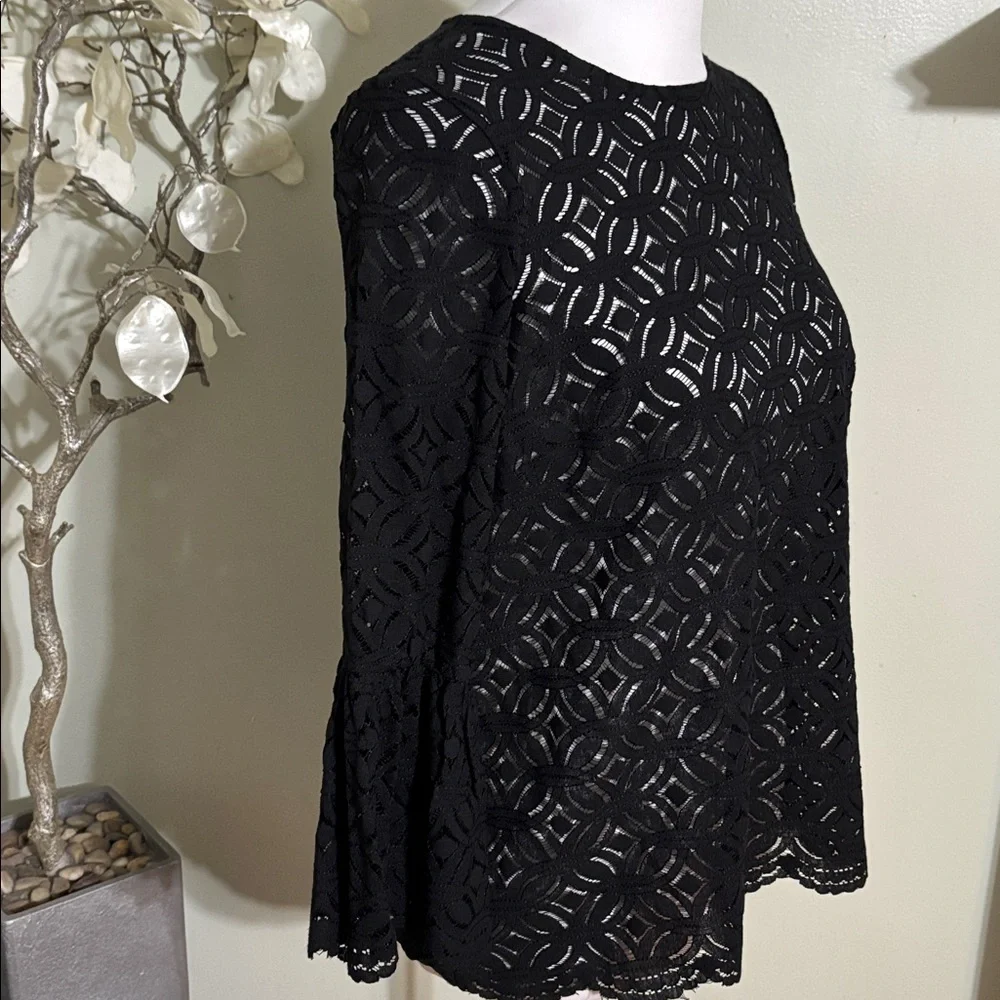H&M Black Lace Blouse